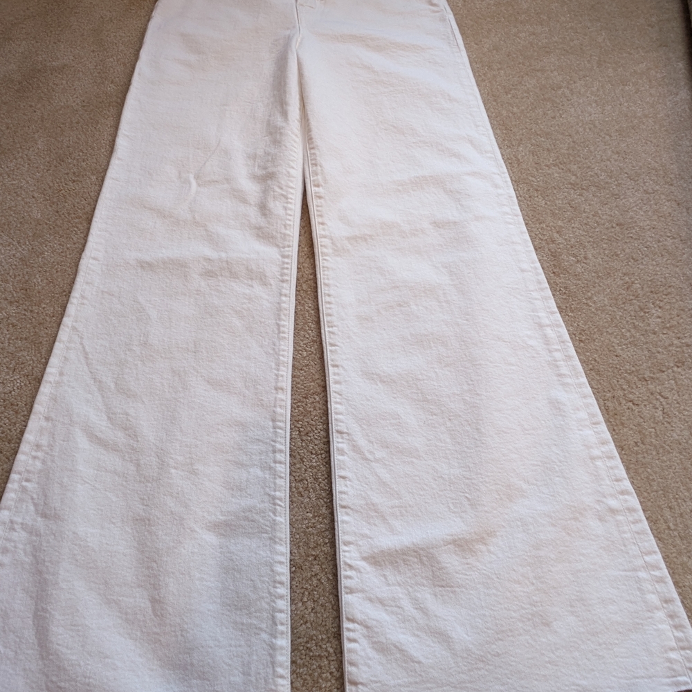 White Wide-Leg Pants